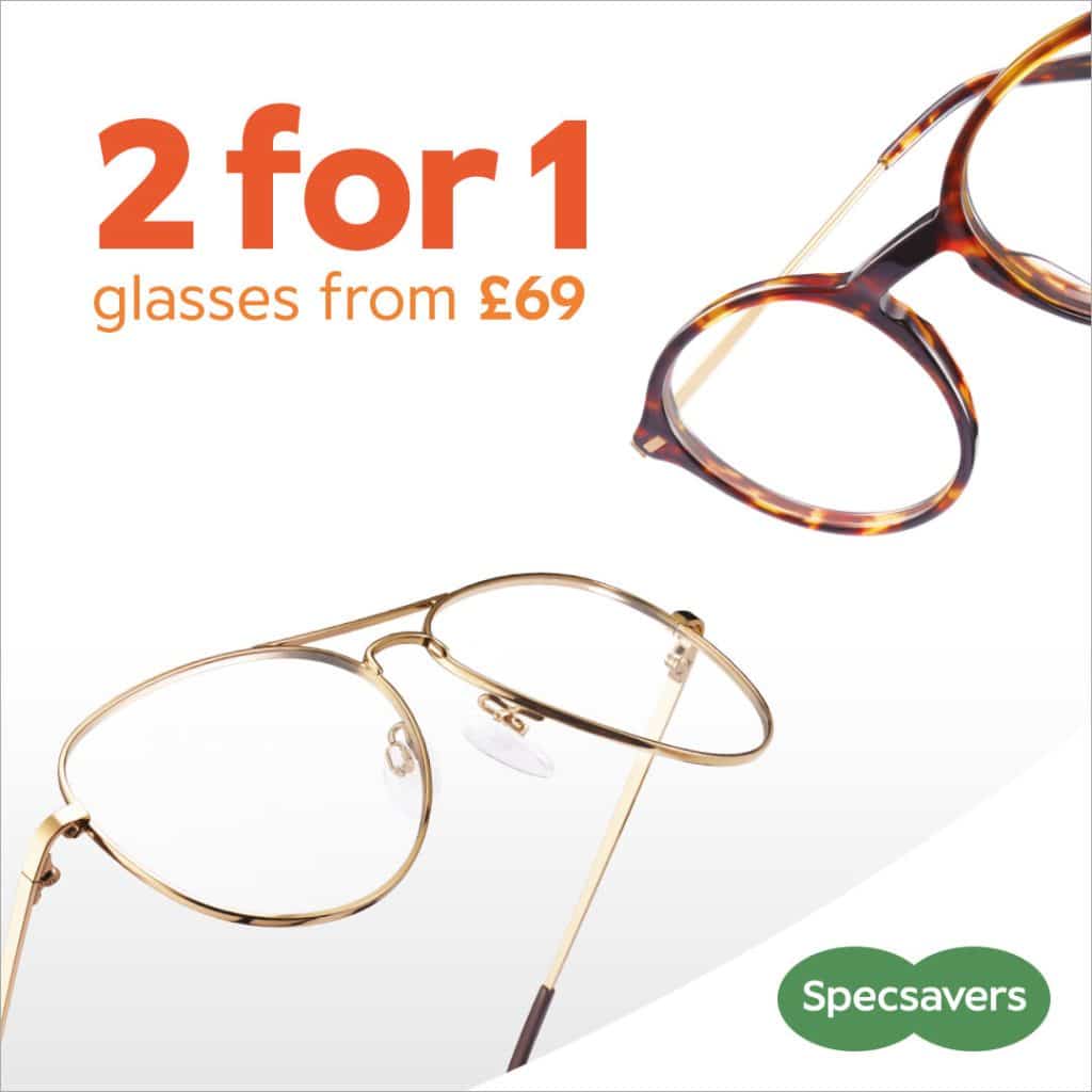 2 for 1 at Specsavers